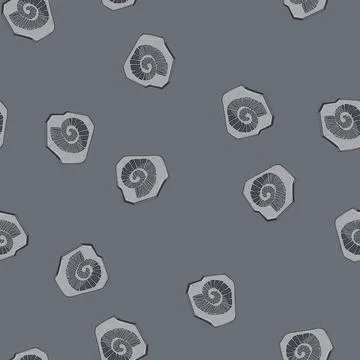 Seamless pattern bone fossil cartoon vector Stock Illustration