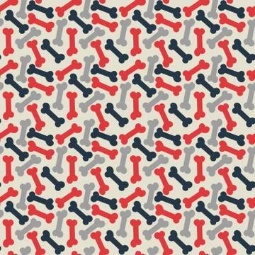 Seamless pattern  Bone Stock Illustration