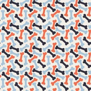 Seamless pattern with Bone Seamless pattern with abstract dog color Bone C... 스톡 사진