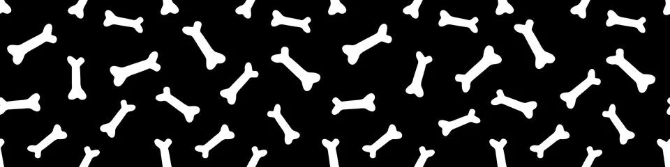 Seamless pattern with bones. Background and texture in flat style. For fabric Stockillustratie