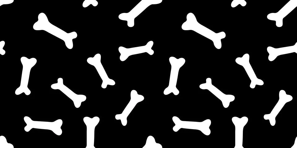 Seamless pattern with bones. Background and texture in flat style. For fabric Stockillustratie