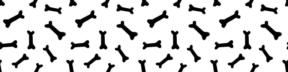 Seamless pattern with bones. Background and texture in flat style. For fabric Stockillustratie