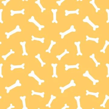 Seamless pattern with bones. Background and texture in flat style. For fabric Stockillustratie
