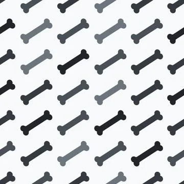 Seamless pattern with bones - favorite dogs food. Stock Illustration