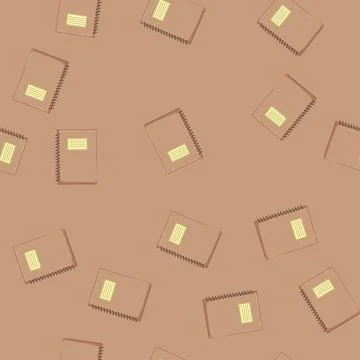 Seamless pattern book notebook cartoon vector sign color Stock Illustration