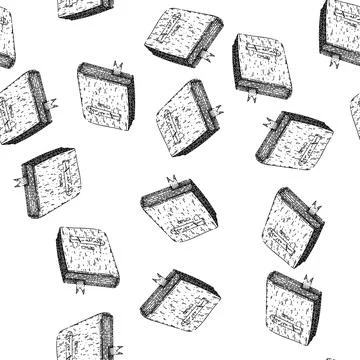 Seamless pattern book reading sketch hand drawn 스톡 일러스트