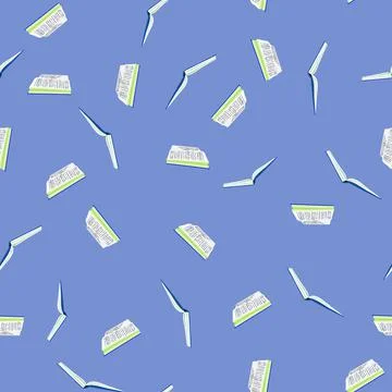 Seamless pattern with books. Back to school. Book colorful background. Flat Stock Illustration