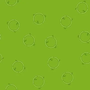 Seamless pattern border bamboo frame cartoon vector Stock Illustration