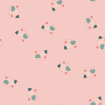 Seamless pattern border boho rug cartoon vector 스톡 일러스트