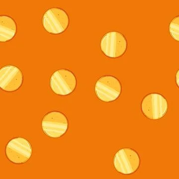 Seamless pattern border gold game button cartoon vector Stock Illustration