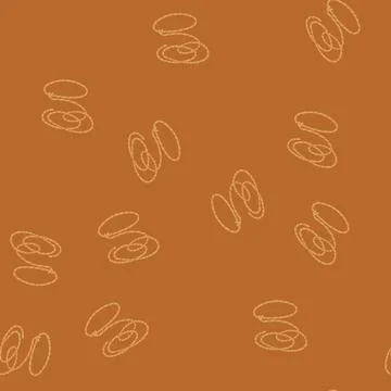 Seamless pattern border lasso cartoon vector Stockillustratie