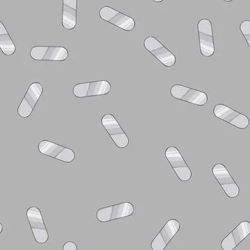 Seamless pattern border metal game button cartoon vector Stock Illustration