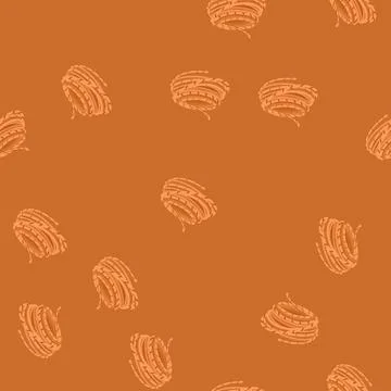Seamless pattern border rope cartoon vector Illustrazione stock