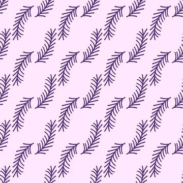 Seamless pattern of botanical leaves, silhouettes of natural ornaments. Sim.. イラスト素材