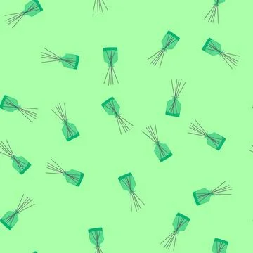 Seamless pattern bottle aroma sticks cartoon vector 库存插图