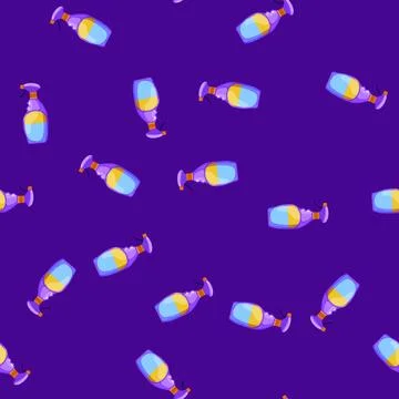 Seamless pattern bottle bathroom cleaner cartoon vector Stock Illustration