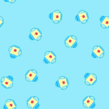Seamless pattern bottle sippy cup cartoon vector Stock Illustration