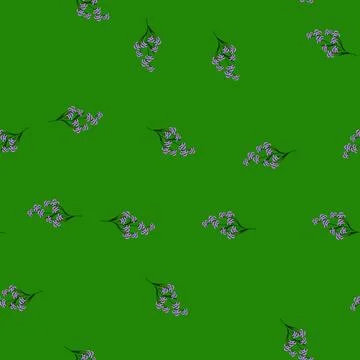 Seamless pattern bouquet flower branch cartoon vector Illustrazione stock