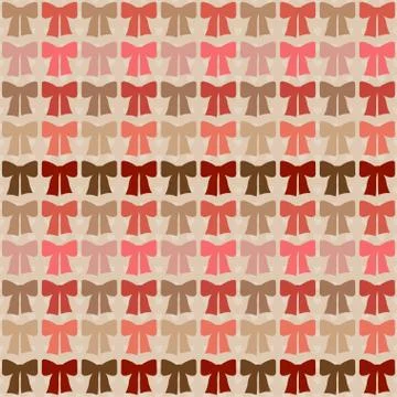 Seamless pattern with bows in retro style 库存插图