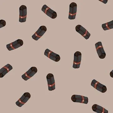 Seamless pattern box pencil case cartoon vector イラスト素材