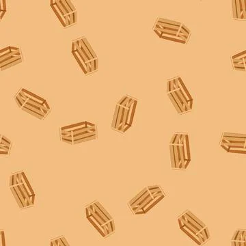 Seamless pattern box wooden crate cartoon vector Stockillustratie