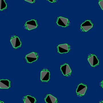 Seamless pattern boy kid watch time cartoon vector Stock Illustration