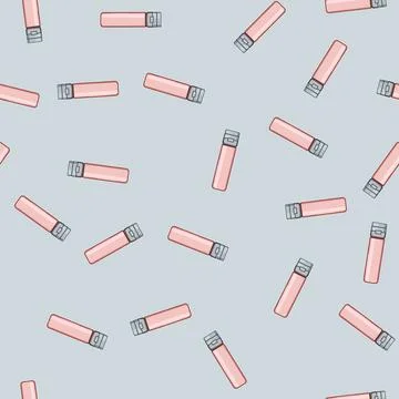 Seamless pattern bpa water bottle reusable cartoon vector Stock Illustration