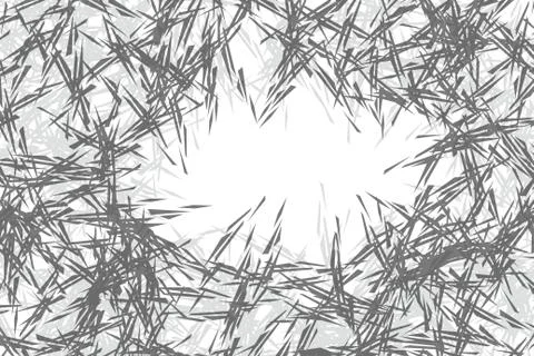 Seamless pattern with branches and thorns. Stock Illustration