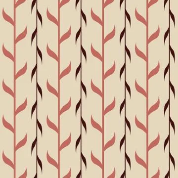 Seamless pattern with branches Stock Illustration