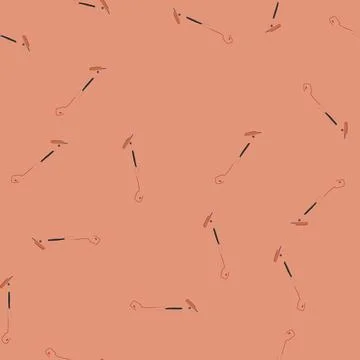 Seamless pattern branches tree trimmer cartoon vector Stock Illustration