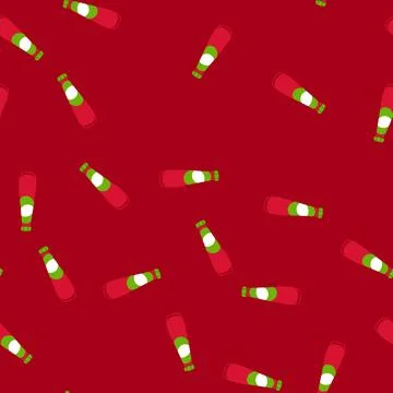 Seamless pattern brand ketchup bottle cartoon vector Stock Illustration