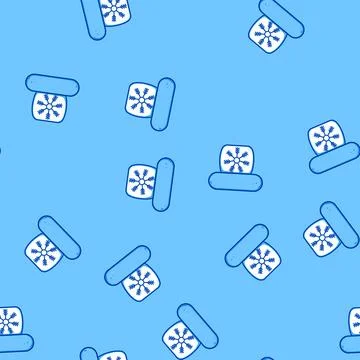 Seamless pattern branding frozen label cartoon vector Stock Illustration