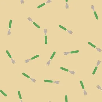 Seamless pattern breakfast toddler fork cartoon vector Stock-Illustration