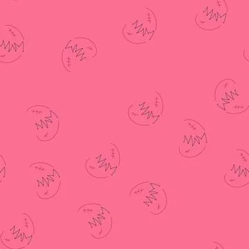Seamless pattern breakup heart broken cartoon vector Illustrazione stock