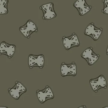 Seamless pattern breathable knee pads cartoon vector Stock Illustration