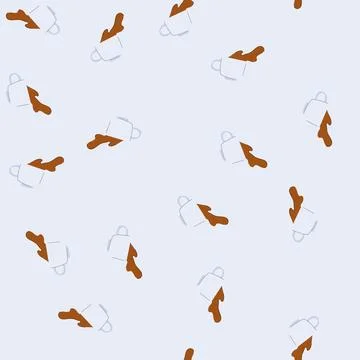 Seamless pattern brew coffee cup splash cartoon vector Stock-Illustration
