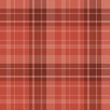Seamless pattern in brick red colors for plaid, fabric, textile, clothes, Stock Illustration