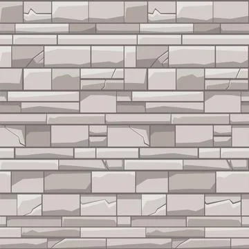 Seamless pattern brick stone wall, gray texture for wallpaper for ui game. 스톡 일러스트