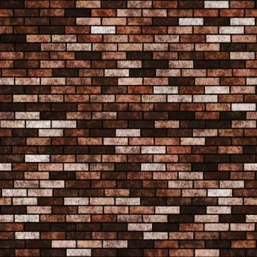 Seamless  pattern  of brick wall Stock Illustration