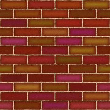 Seamless  pattern  of brick wall Illustrazione stock