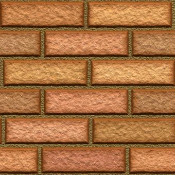 Seamless  pattern  of brick wall Stock Illustration