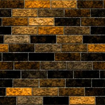 Seamless  pattern  of brick wall Stock Illustration