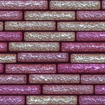 Seamless  pattern  of brick wall Stock Illustration