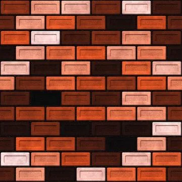 Seamless  pattern  of brick wall Illustrazione stock