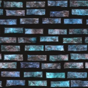 Seamless  pattern  of brick wall Illustrazione stock