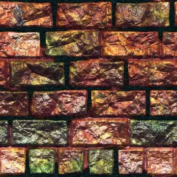 Seamless  pattern  of brick wall 스톡 일러스트