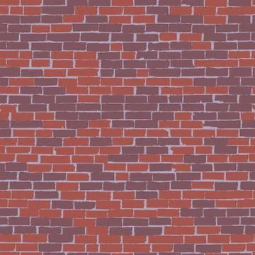 Seamless pattern with brick wall. Stock Illustration