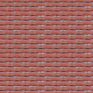 Seamless pattern, brick wall, symmetrical styling with shift, red-brown tint. Foto stock