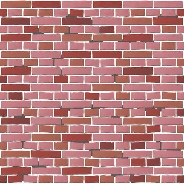Seamless pattern of bricks wall. Used for decoration, advertising design, w.. Stock Illustration