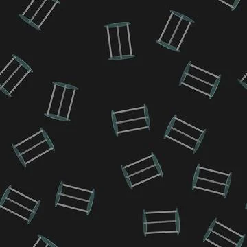 Seamless pattern bright glass table cartoon vector Stockillustratie